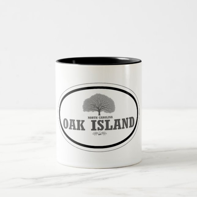 Eichen-Insel Zweifarbige Tasse (Mittel)