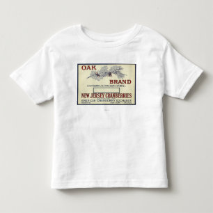 Eichen-Marken-Moosbeeraufkleber Kleinkind T-shirt
