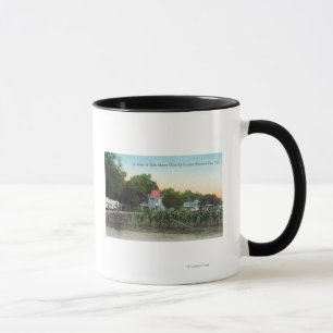 Eichen-Waldungs-Landhaus SceneEl Verano, CA Tasse