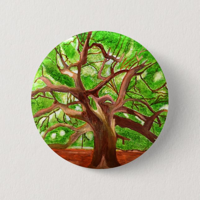 Eichenbaum Button (Vorderseite)