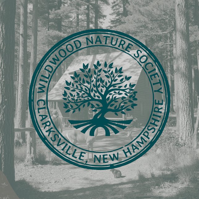 Eichenbaum Rustikale Grenzadresse Natur und Wirtsc Gummistempel (Von Creator hochgeladen)