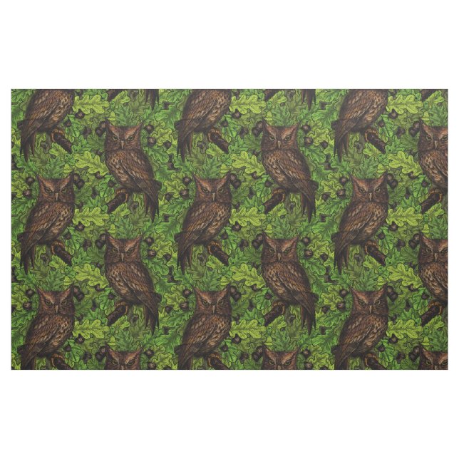 Eichenbäume, grün und braun stoff (Fat Quarter (45,7 x 55,9 cm))