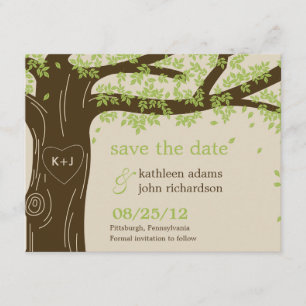 Eichenbaumkarte Save The Date