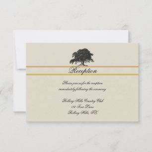 Eichenbaumplantage an der Hochzeitsempfehlung Einladung