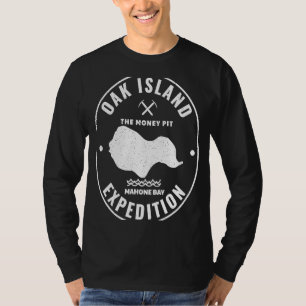 Eicheninsel Expedition Schatzsuche Retro Myste T-Shirt