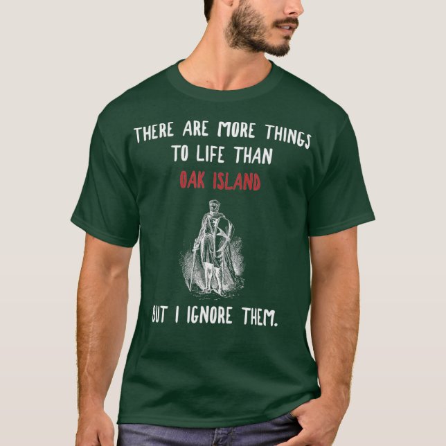 Eicheninsel mehr zum Leben Vintages Geheimnis T-Shirt (Vorderseite)