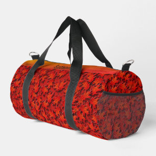 Eichenlaub-Naturkunst-Muster Personalisiert Duffle Bag