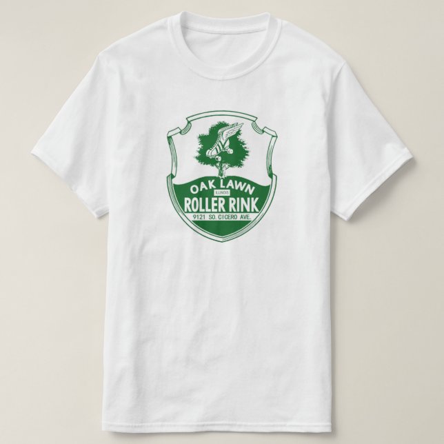 Eichenrasenrosa, Eichenrasen, Illinois T-Shirt (Design vorne)