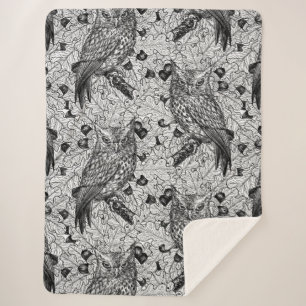 Eichenwälder, schwarz-weiß sherpadecke