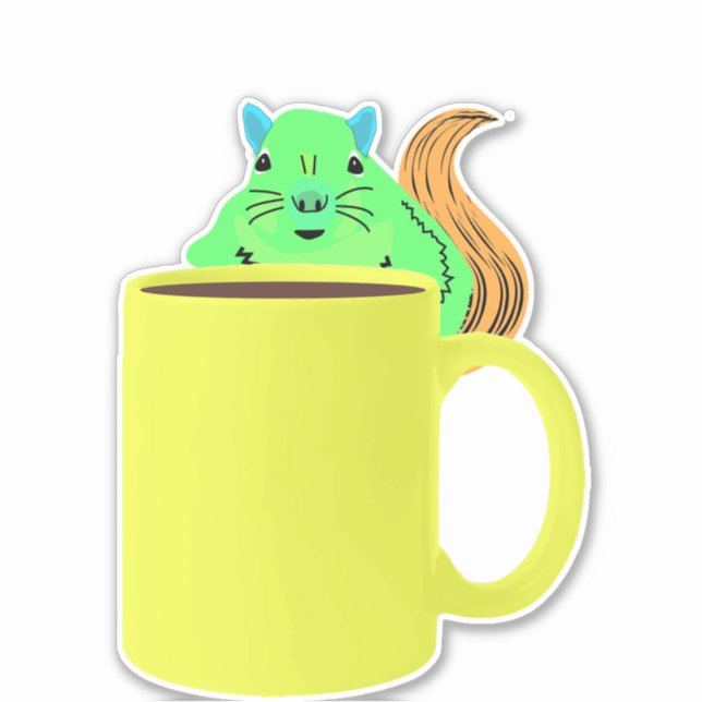 Eichhörnchen #110 aufkleber (Vorderseite)