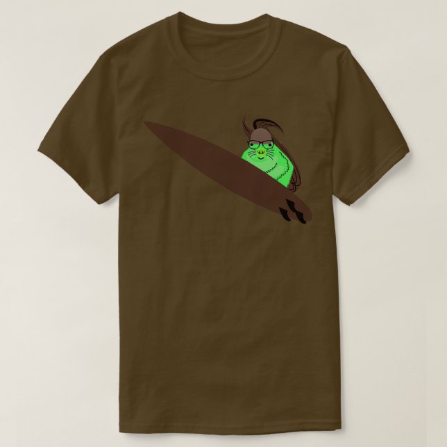 Eichhörnchen 178 Surfen T-Shirt (Design vorne)