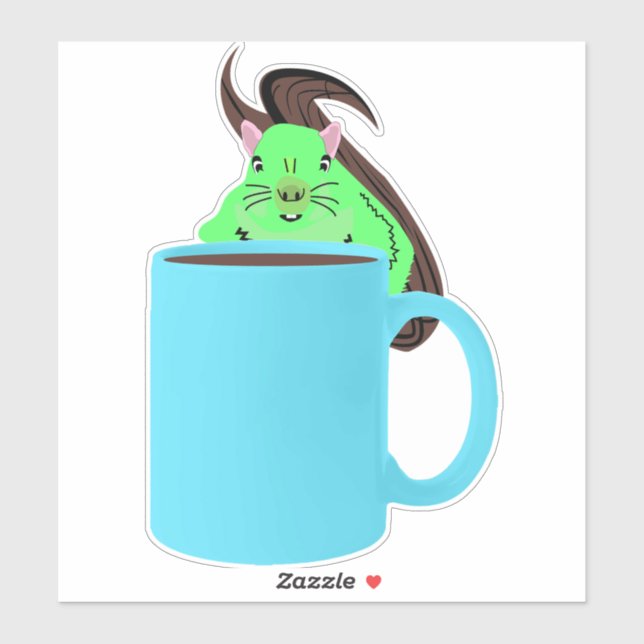 Eichhörnchen #522 aufkleber (Blatt)