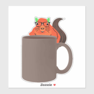 Eichhörnchen #722 aufkleber