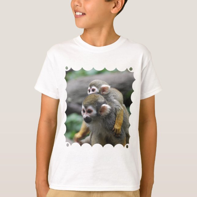 Eichhörnchen-Affe-Familienangelegenheit T-Shirt (Vorderseite)