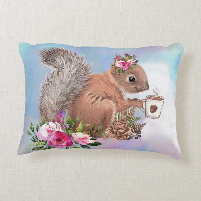 Eichhörnchen Akzent Kissen (Rückseite)
