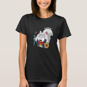 Eichhörnchen Alice im Wunderland Weißes Kaninchen T-Shirt