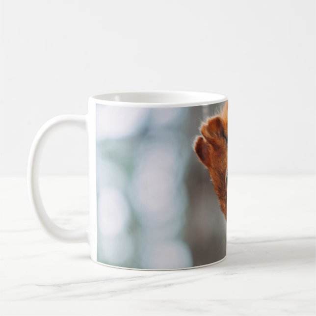 EICHHÖRNCHEN AM BAUMSTAMM KAFFEETASSE (Links)