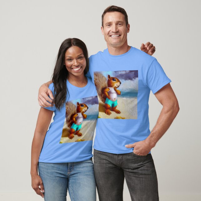 Eichhörnchen am Strand T-Shirt (Unisex)