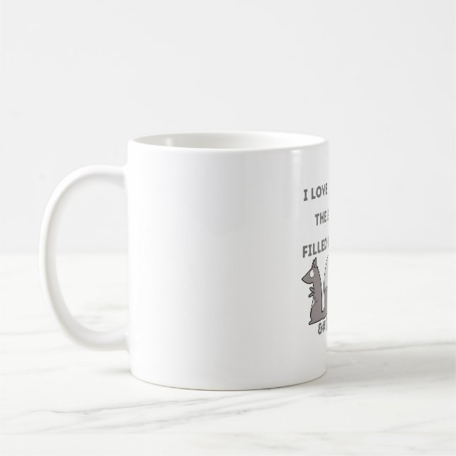 Eichhörnchen an den Vogelfedern Kaffeetasse (Links)