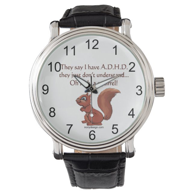 Eichhörnchen Armbanduhr (Vorderseite)
