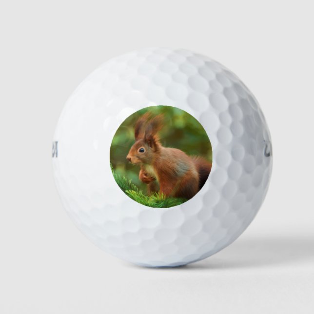 Eichhörnchen auf einem Baum Golfball (Vorderseite)