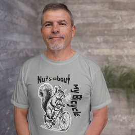 Eichhörnchen auf einem Fahrrad-Fahrrad-lustigen Ra T-Shirt