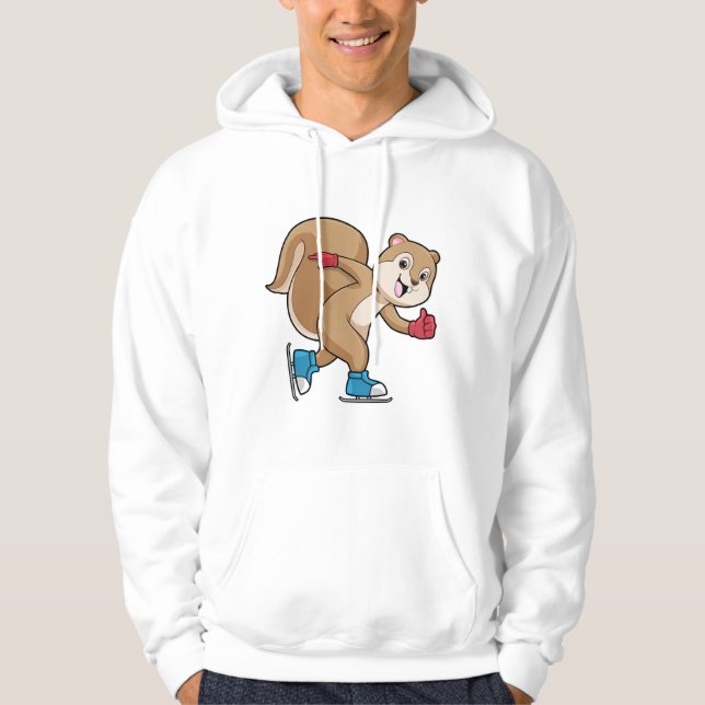 Eichhörnchen auf Ice-Skaten mit Ice-Skaten Hoodie (Vorderseite)