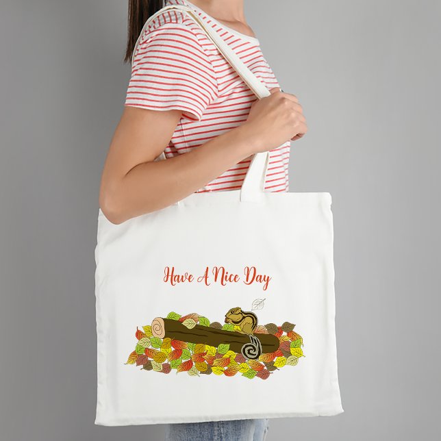 Eichhörnchen auf Zweig Tote Bag Tragetasche (Squirrel on branch Tote Bag
)