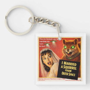 Eichhörnchen aus dem Weltraum Schlüsselanhänger