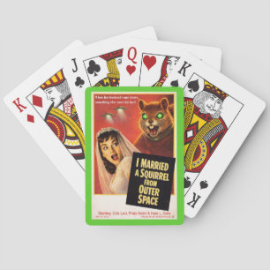 Eichhörnchen aus dem Weltraum Spielkarten