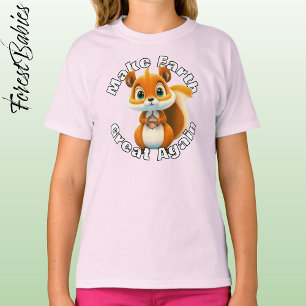 Eichhörnchen aus Holz machen Erde wieder groß T-Shirt