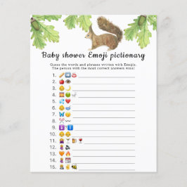 Eichhörnchen - Baby-Dusche Emoji-Spiel