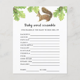 Eichhörnchen - Baby Word Scramble Game