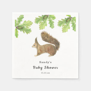 Eichhörnchen - Babydusche Serviette