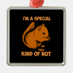 Eichhörnchen - besondere Art von Nut Ornament Aus Metall