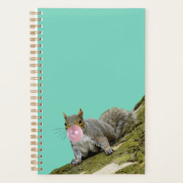 Eichhörnchen bläst Bubblegum Blase Animal Foto Planer