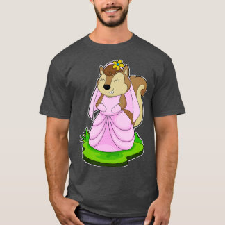 Eichhörnchen-Blume Hochzeit T-Shirt
