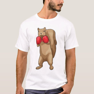 Eichhörnchen Boxer Boxhandschuhe T-Shirt
