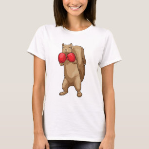 Eichhörnchen Boxer Boxhandschuhe T-Shirt