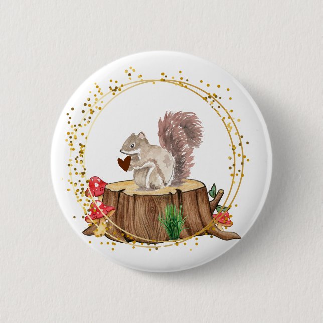 Eichhörnchen Button (Vorderseite)