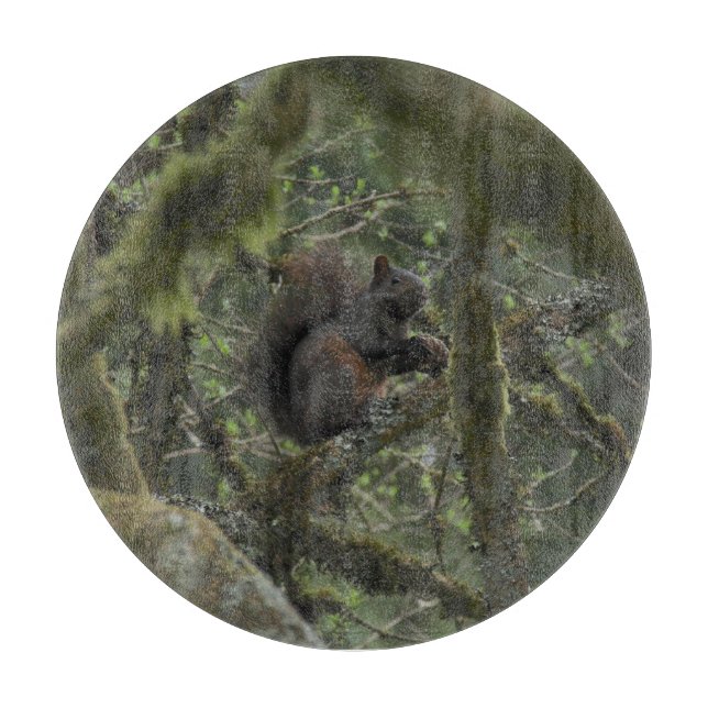 Eichhörnchen-Camouflage Schneidebrett (Vorderseite)