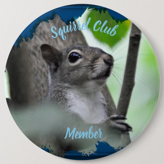 Eichhörnchen-Club-Mitglied Button (Vorderseite)