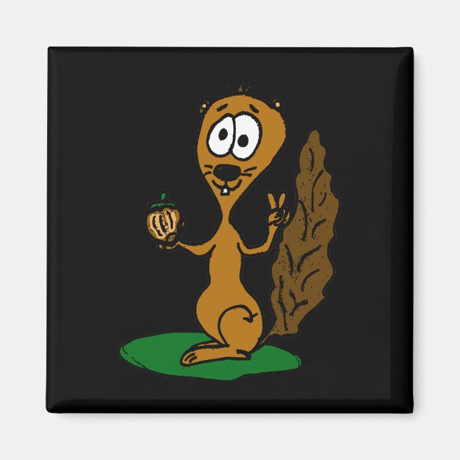eichhörnchen comic magnet (Vorne)