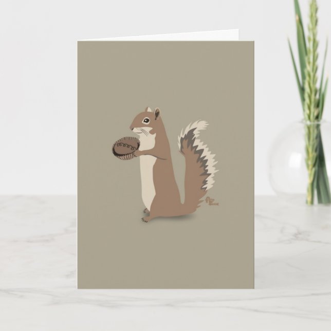 Eichhörnchen danken Ihnen zu kardieren Dankeskarte (Vorderseite)