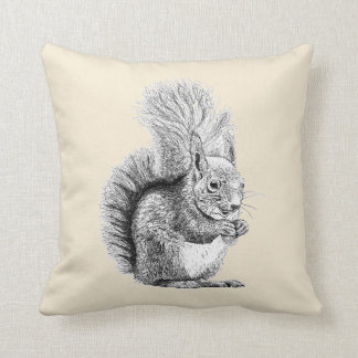 Eichhörnchen, das Throw-Kissen zeichnet Kissen