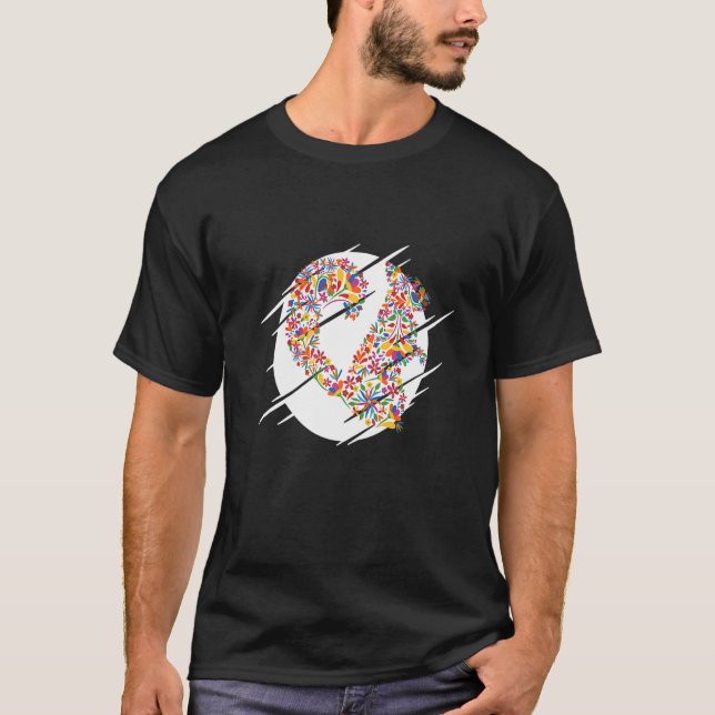 Eichhörnchen der botanischen Blume T-Shirt (Vorderseite)