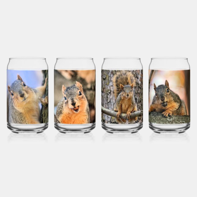 Eichhörnchen Dosenglas (Vorderseite)