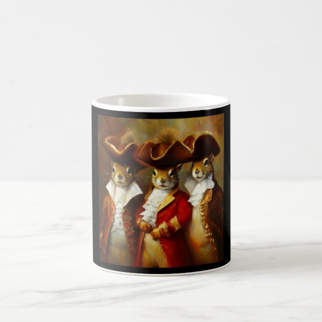 Eichhörnchen Drei Musketeers Kaffeetasse (Mittel)