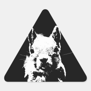 Eichhörnchen Dreieckiger Aufkleber