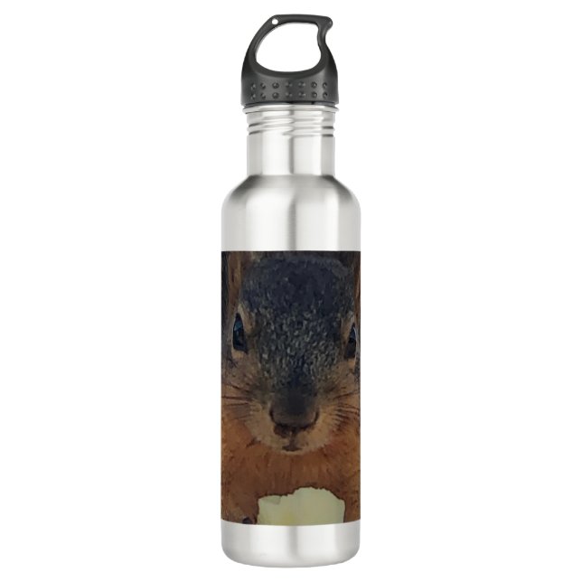Eichhörnchen Edelstahlflasche (Vorderseite)